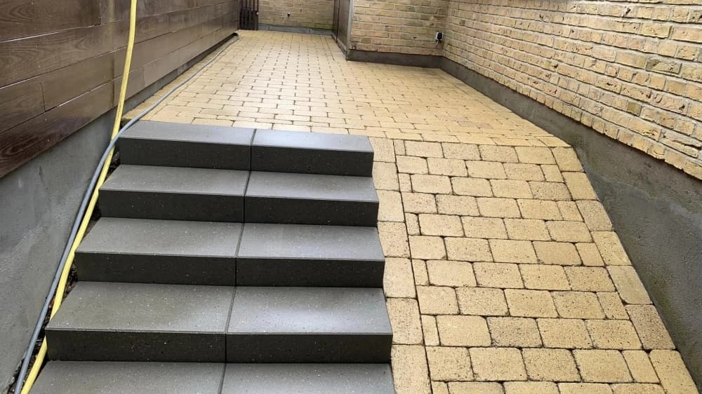 Belægning renset for algebelægning — efter